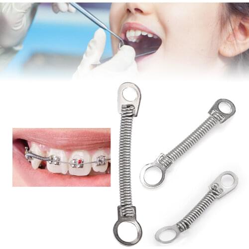 10pcs/bag Orthodontic Closed Coil Spring NITI Close Coil Spring Dental Accessory(0.012 x 6mm )