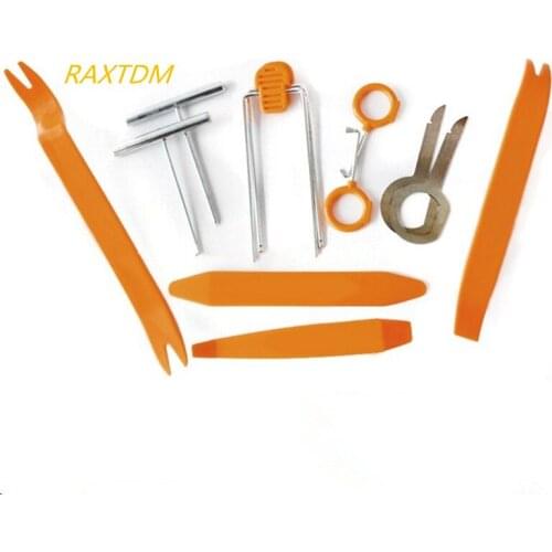 12pcs Car Radio Door Clip Panel Trim Dash Audio Removal Open Installer Pry Tool For Car Vehicle for BMW Honda Audi Benz VW