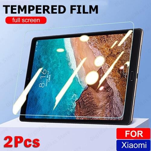 2Pcs Protective Tempered Glass For Xiaomi Pad 5 11 Inch Pad 4 Plus Screen Protector Clear Glass For Xiaomi Mi Pad 5/4+/4/3/2/1