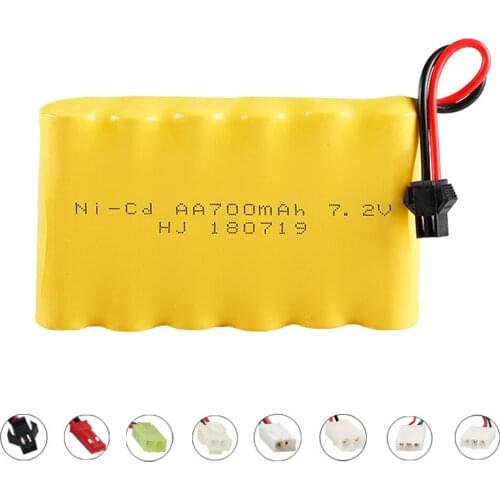 7.2v 700mAh NI-CD Battery For Remote Control Toys Cars Truck Tank Guns 7.2v battery 6*AA NICD battery Remote Control toy Battery