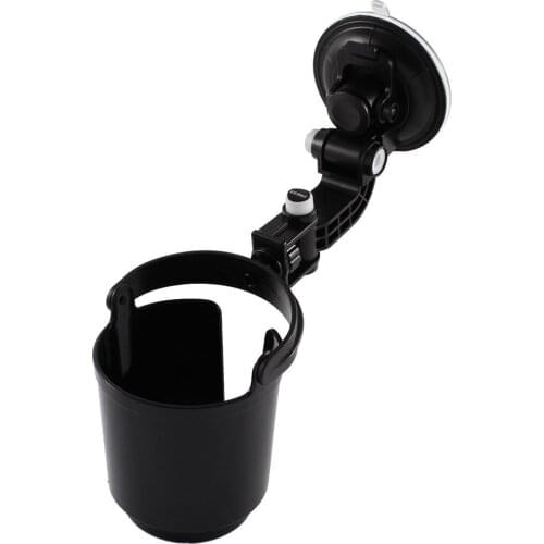 Car Auto Black 9.5cm Drink Can Cup Bottle Adjustable Holder Bracket