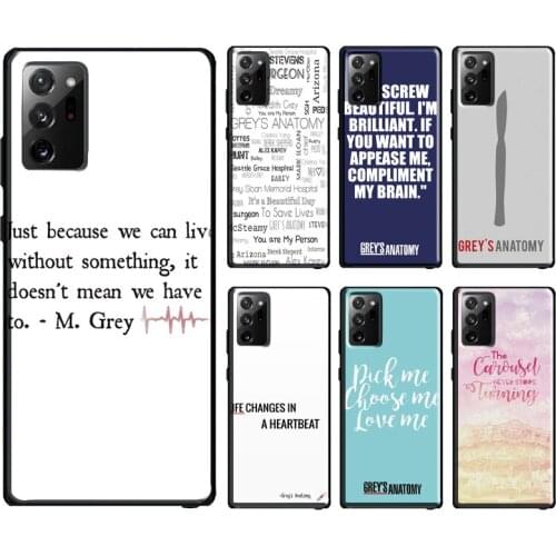 Greys Anatomy You are my person Case For Samsung Galaxy S10 Plus S8 S9 S20 FE Note10 Plus Note9 Note20 S21 Ultra Cover Bag