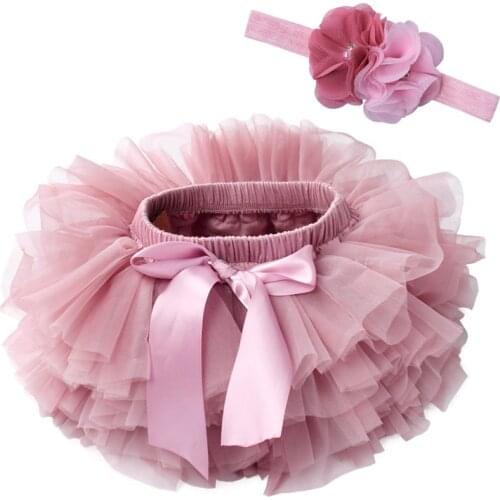 Infant Newborn Fluffy Pettiskirts Tutu Baby Girls Skirts Princess Skirt Party Clothes Tulle Bloomers Diaper Cover Baby Outfits