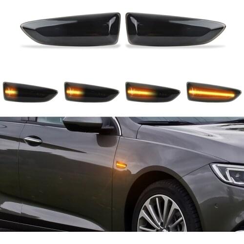Dynamic LED Side Marker Blinker Turn Signal Light For For Opel For Vauxhall Astra J K Crossland X Grandland Insignia B Zafira C