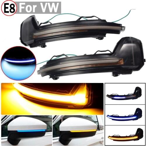 Dynamic Mirror For Volkswagen Tiguan MK2 II R 5N For VW light LED Blinker Turn Signal 2017 2018