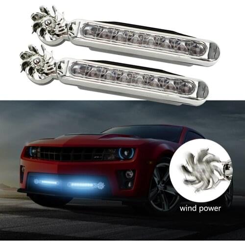 LED Wind Powered Daytime Running Lights for LADA Priora Kalina Granta Vesta Xray X-Ray lights niva 4x4 vaz