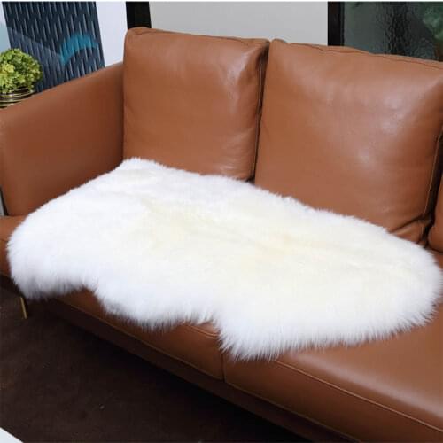 XL Sheepskin Rug Natural Genuine Real Blanket Sheep Fur Carpet Throw Bedroom Sofa Cushion Area Rugs For Living Room