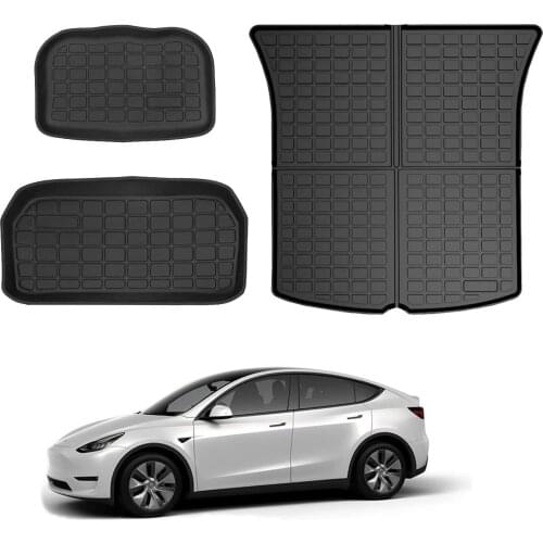 Tesla Model Y Custom Fit Car Accessories Trunk Mat TPE ECO Floor Mat Front Rear Storage Pad For Tesla Model Y Left Right Hand