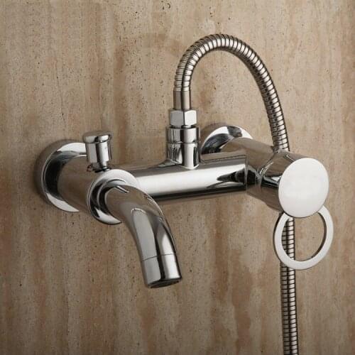 Bathtub shower copper hot and cold mixing valve faucet ming mounted concealed