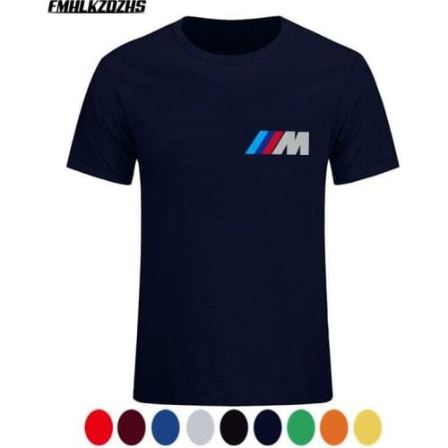 Power M series men auto T-shirt, high quality summer cotton top short sleeve car T shirt Tee M353