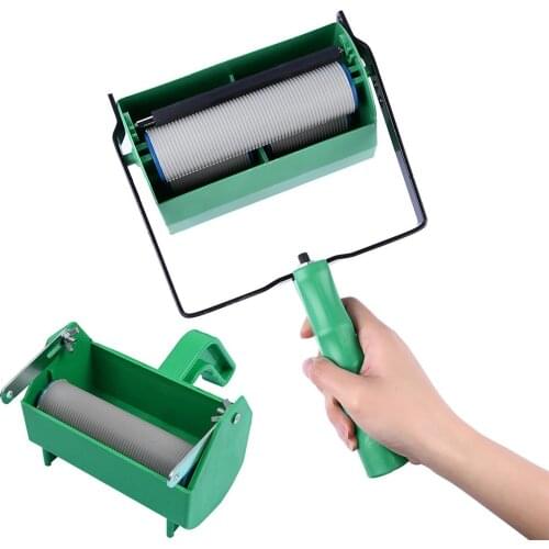 Portable Plastic Painting Roller Hand Push Painting Brushes Rollers Paint Runner Rollers Brush DIY Wall Decoration Tools