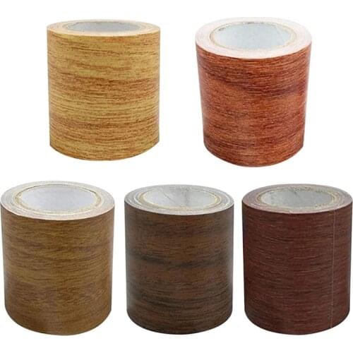 8 Colors Realistic Wood Grain Tape Repair Adhensive Duct Tape For Furniture Home Decor Bathroom Kitchen Gadgets 5.7cm*4.57m/Roll