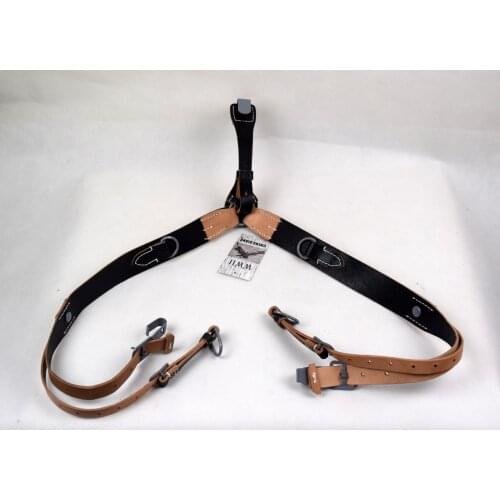 REPLICA GERMAN WW2 ARMY LEATHER Y STRAP STRAPS Y-STRAPS LOAD BEARING EQUIPMENT