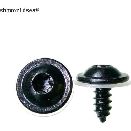 Shhworldsea push type retainer Hexagon socket head screw with rubber cushion, side skirt threshold trim for VW AUDI WHT005348