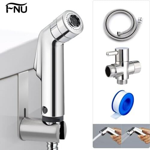 Toilet Seat Bidet 2 Ways Wash Toilet Seat Hand Held Shower Head Bidet Sprayer Faucet Muslim Shower Anal Douche