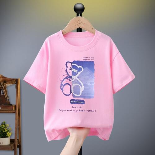 Sinyuer Cat Girls' Printed T-Shirts