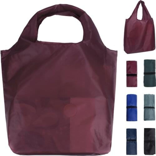 Foldable Reusable Vegetable Packing Pouches Portable Traveling Pocket Shopping Tote Bag Can Be Personalized For Supper Market