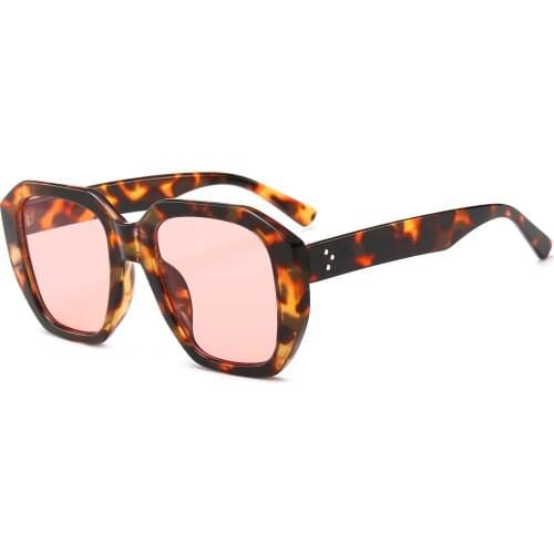 Oversized Square Rivet Gradient Big Women Plastic Frame Fishing Sunglasses 2021