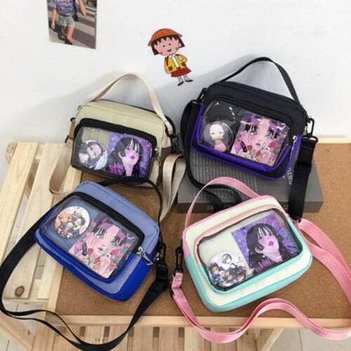Ita handbag Transparent pain bag Korean style college style girl messenger bag 2021 new mini small bag jk Coin Purse