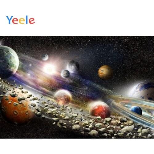 Yeele Vinyl Universe Space Nebula Children Birthday Party Photography Background Baby Boy Photographic Backdrop Photo Studio