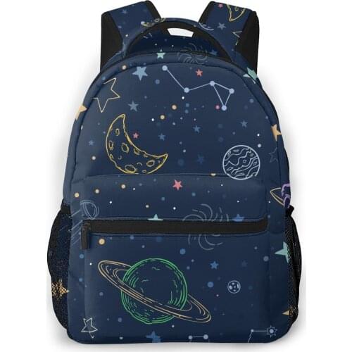 Backpack Women Shoulder Bag For Teenage Girls Space Pattern Bagpack Female Ladies School Backpack
