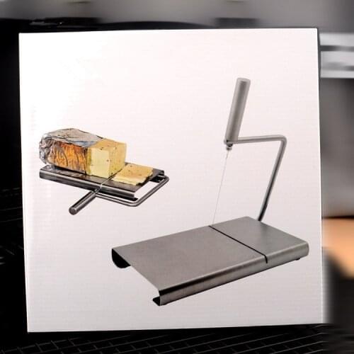 1PC Cheese Slicer Butter Cutting Board S/Steel Wire Making Dessert Blade Durable Tool Kitchen Cooking Serving Bake Tool OK 0530