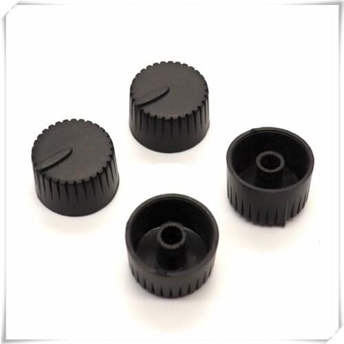 2 Pieces Plastic Flower Shaft Knob Diameter 24.5mm Height 15mm Potentiometer Encoder Knob Gear Shaped Inner Hole 6mm