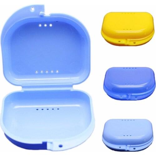 2019 New Arrival Dental Retainer Denture Storage box partial denture case orthodontic small teeth box Randam Color Hot Sale