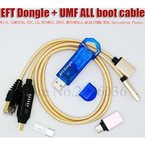 2020 Newest 100% Original EASY FIRMWARE TEMA / EFT DONGLE + UMF all boot Cable Free Shipping