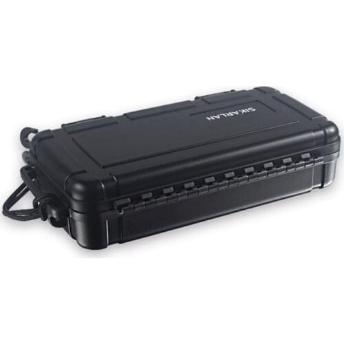 5 Sticks Pack waterproof Cigar Box Humidor Portable Black LDPE Case Men Gadget travel Outdoor Fathers Day Birthday Gift