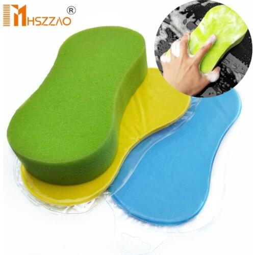 Car Home Wash Sponge Cleaning Honeycomb Coral Car Vacuum compression Thick Sponge Block Car Supplies Auto Wash Tools Absorbent