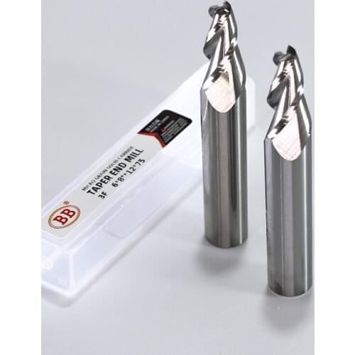 BB Carbide Taper End Mill CNC Router Bit 0.5 1 1.5 2 3 8 10 15 Degree