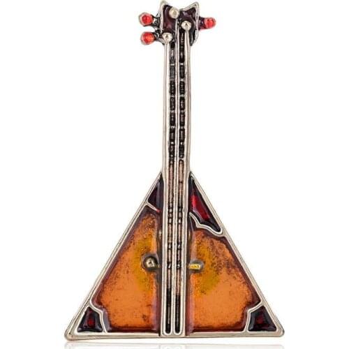 Ajojewel Grand Piano Brooch Vintage Musical instrument Jewelry French Style Enamel Brooches For Women Men Suit Pins