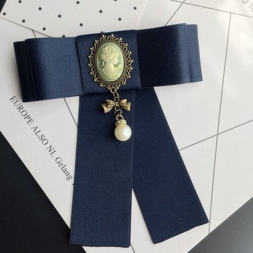 New Fashion Woman & Man Brooches Wide Ribbon Big Bowknot Shirts Bow Tie Pins Suits Accessories Beauty Head Fashion Jewelry