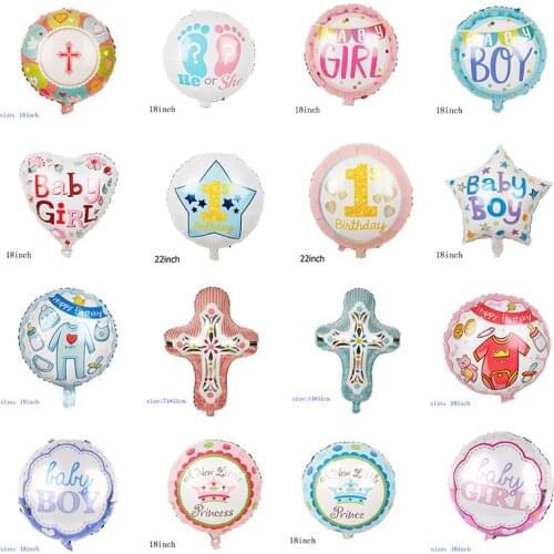 Baby Shower Decor Its A Boy Girl Baby Boy Girl Gender Reveal Balloon He or She Baby Balloon Pink Blue Happy Birthday Party Decor