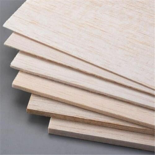 Wholesale 100pcs 2x80x100mm Wooden Plate Balsa Wood Sheets for DIY House Ship Aircraft Boat Model Toys Craft