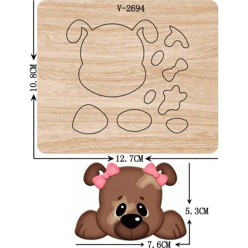 New Dog wooden dies cutting dies for scrapbooking Multiple sizes V-2694