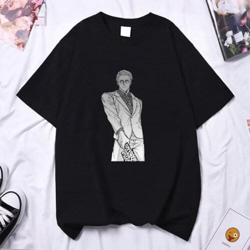Streetwear Nanami Kento T-shrit Jujutsu Kaisen Anime T-shirts Oversized T Shirt Mens Clothing Gothic Dress Unisex Nanami Tops