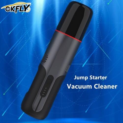 GKFLY 1200A Car Jump Starter Emergency Car Battery Booster Buster Starting Device with 5000 Pa Handheld Vacuum Cleaner for Camp
