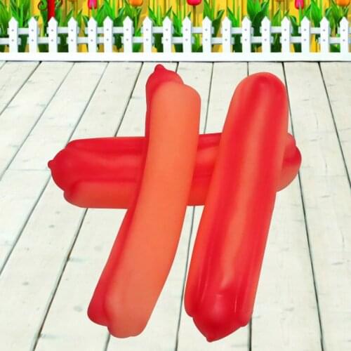 Pet toy rubber sound red small hot dog pet supplies dog toy,Q296
