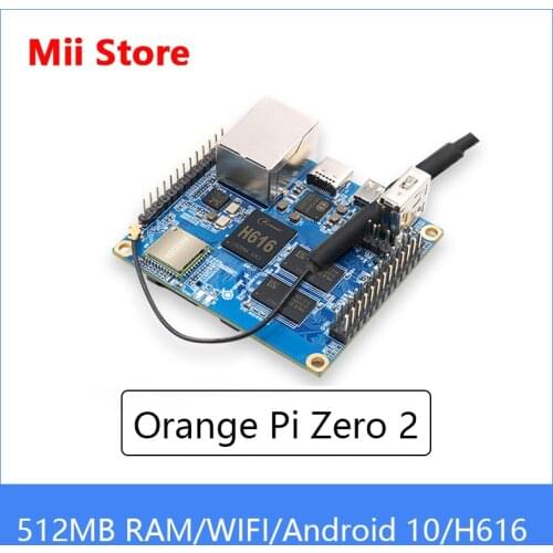 Orange Pi Zero 2 512MB RAM with Allwinner H616 Chip,Support BT, Wif Run Android 10,Ubuntu,Debian OS Single Board linux raspberry