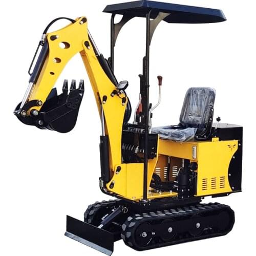0.8 Ton MIni Excavator With Canopy And 0.025cbm Digging Bucket,8.2 kw Power For Farm Garden