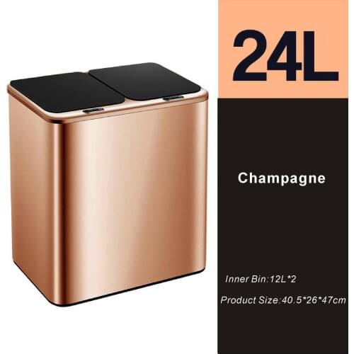 Stainless Steel Automatic Touchless Trash Can Classify Intelligent induction Motion Recycle Bin Sensor Garbage Bin For Kitchen