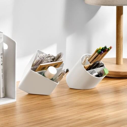 Desk Accessories Pen Holder Pencil Storage Box Desktop Organizer Stand Case School Office Stationery