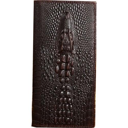 Original luxury Brand mens wallet business striped clutch leather purse for male fashion man card holder with zipper phone bag