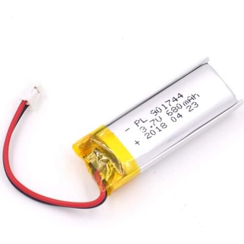 YDL 3.7V 680mAh 901744 Rechargeable Lipo Battery with JST Connector