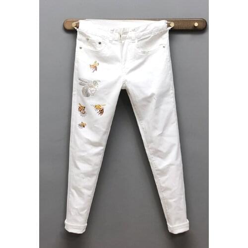 WZ0824-pantalones vaqueros de moda para hombre, 2021 pasarela, marca de lujo famosa, diseño europeo, estilo de fiesta, ropa