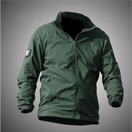 Thin Quick Dry Breathable Waterproof Tactical Skin Jacket Outdoor Riding Sports Fishing Climbing Training Sunscreen Hooded Coat