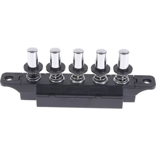 1pcs Five-position Plug-in Button Switch For Range Hood Five-position Silver Switch For Kitchen Hood