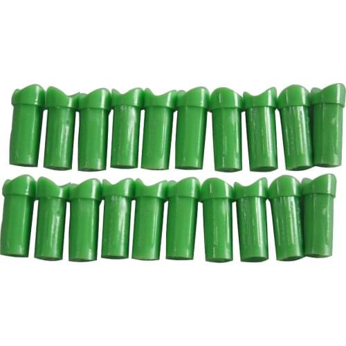 100PK Archery hunting crossbow arrow nocks half mOOn OD 7.76mm green color